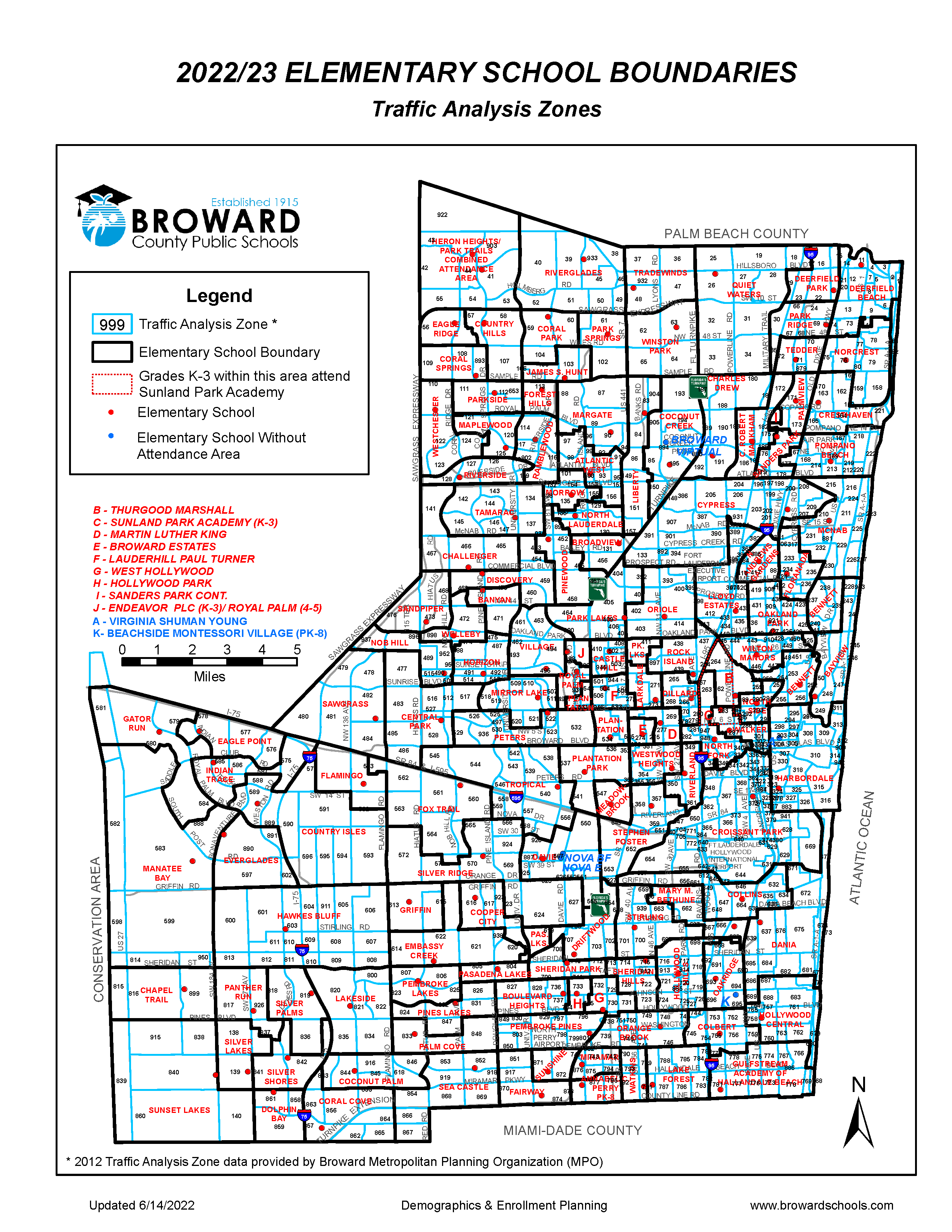 Elementary School Boundary Map image 